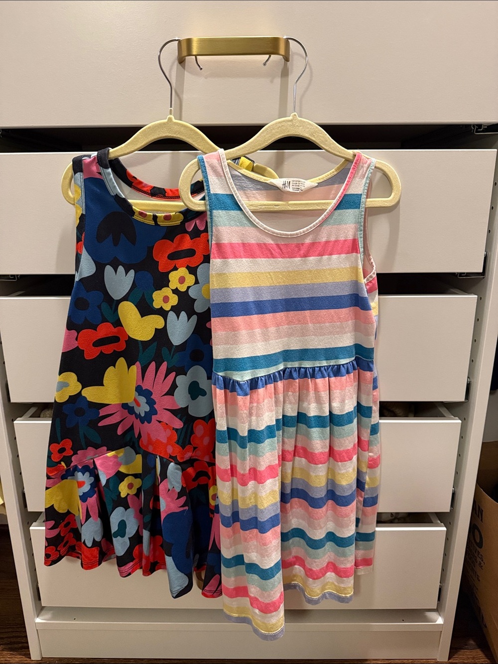 Hanna Andersson and H&M summer dresses
